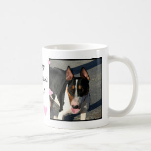 Tasse de café du bull-terrier de Valentine