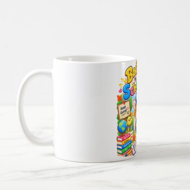 Tasse de café du campus de l'école Kawaii Corgi (Gauche)