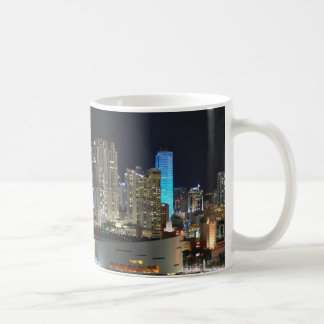 Tasse de café du centre de paysage urbain de Miami