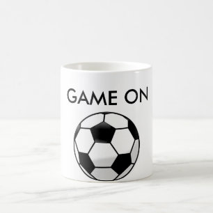 Tasse de café du football