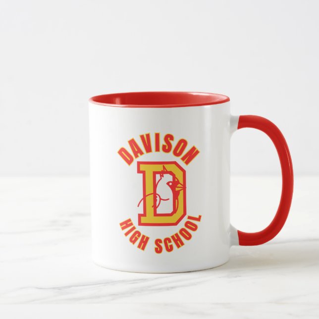 Tasse de café du lycée Davison Michigan (Droite)