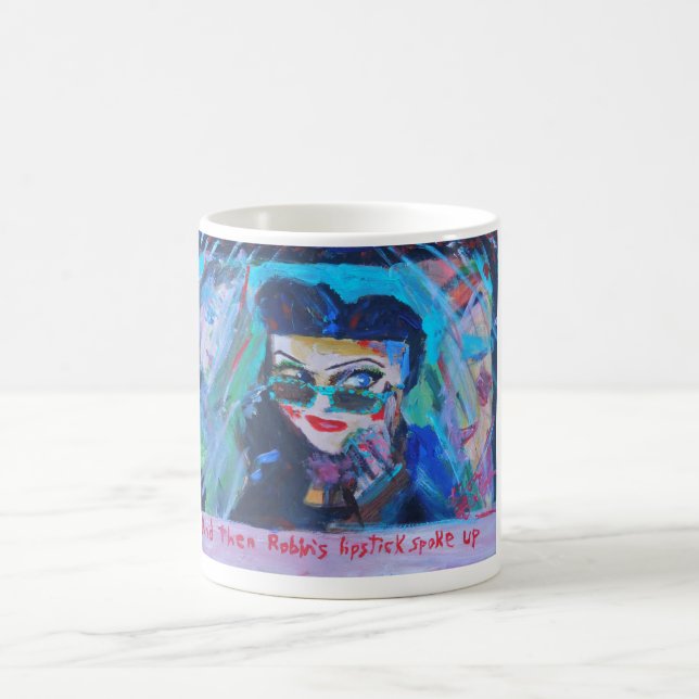 Tasse de café du rouge à lèvres de Robin (Centre)