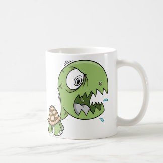 Tasse de café dure folle aliénée de tortue