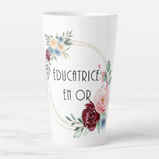 Tasse de café éducatrice en or