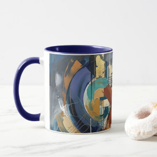 Tasse de café en art abstrait