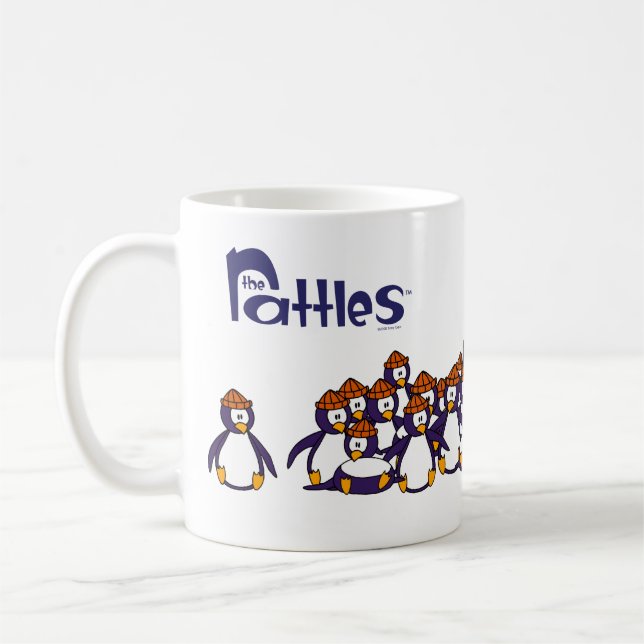 Tasse de café en baisse de pingouins (Gauche)