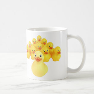 Tasse de café en caoutchouc d'humour de canards