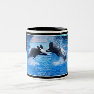 Tasse de café en céramique de photo de baleine