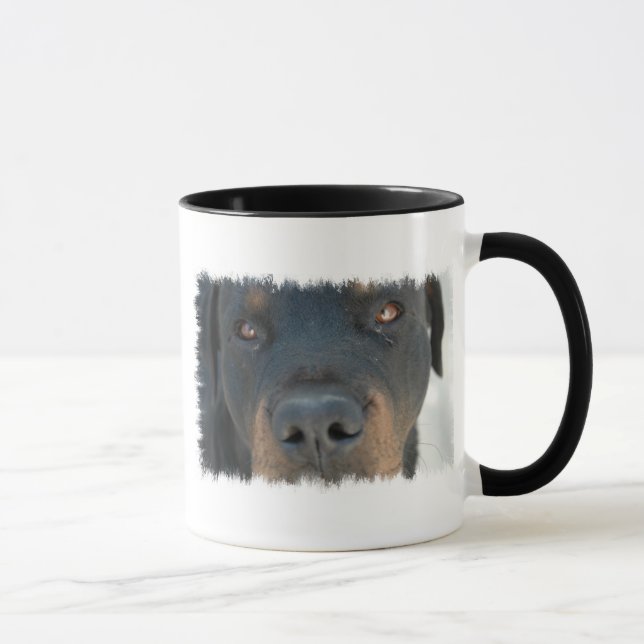 Tasse de café en céramique de rottweiler (Droite)