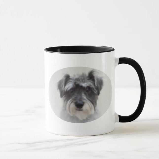 Tasse de café en céramique de Schnauzer noir et (Droite)