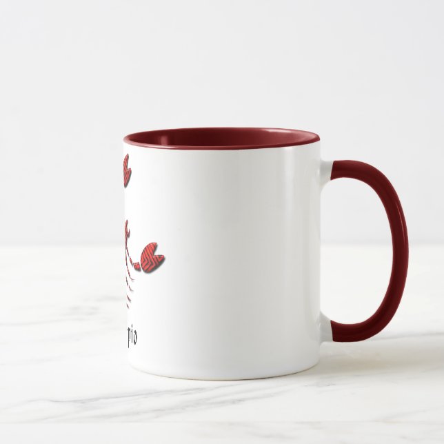 Tasse de café en céramique de signe de Scorpion (Droite)