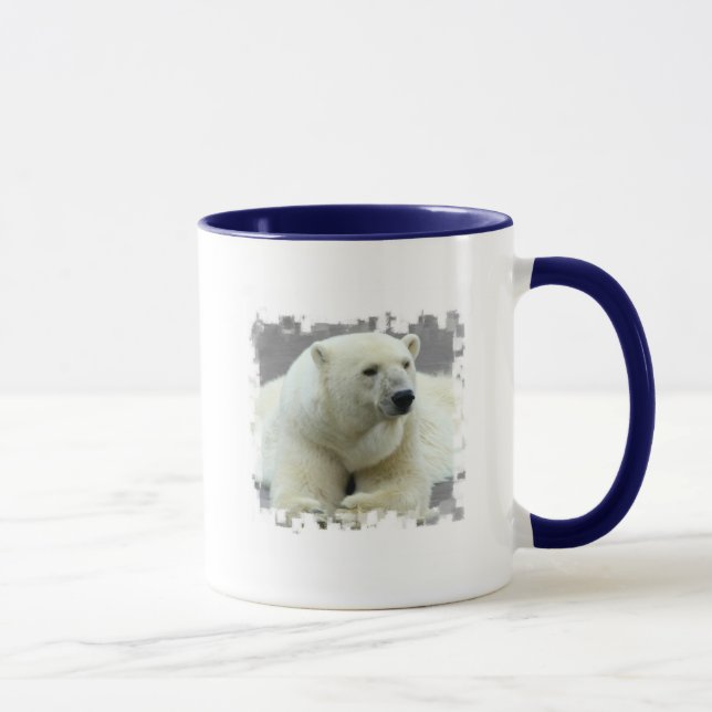Tasse de café en céramique d'ours blanc (Droite)