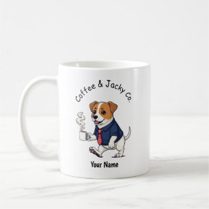 Tasse de café en costume pour Jack Russell Terrier