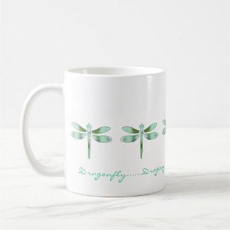 Tasse de café en pastel de libellule