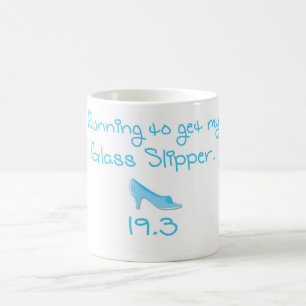 Tasse de café en verre de défi de pantoufle