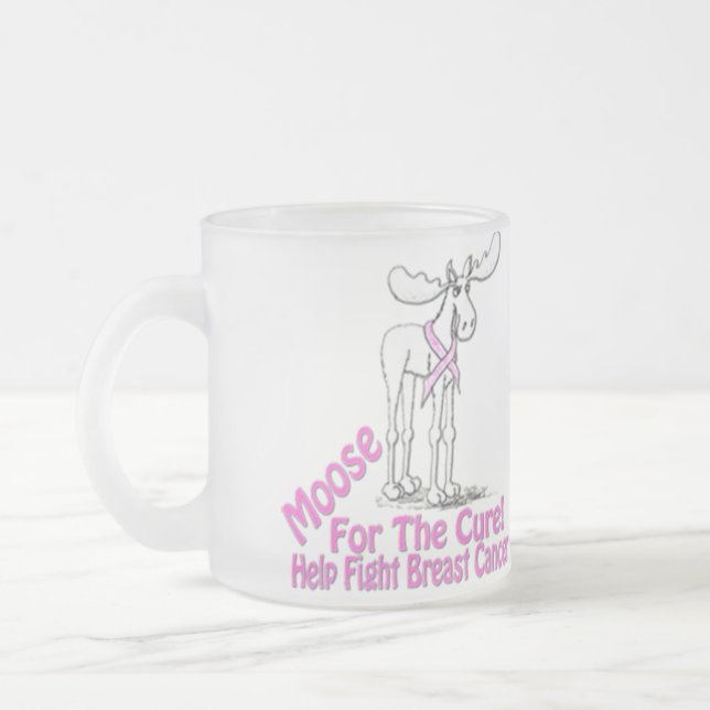 Tasse de café en verre givré (Gauche)