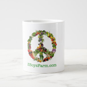 Tasse de café enorme de ferme de 3 garçons