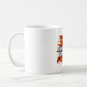Tasse de café Enseigner est mon superpouvoir héros