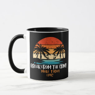 Tasse de café Épique Aujourd'hui Palmiers