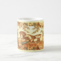 Tasse de café équestre vintage