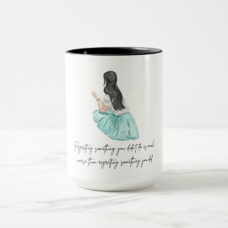Tasse de café esthétique avec citation inspirante