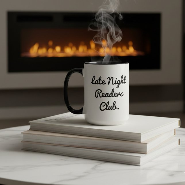 Tasse de café et de thé du club de lecture de nuit (Créateur téléchargé)