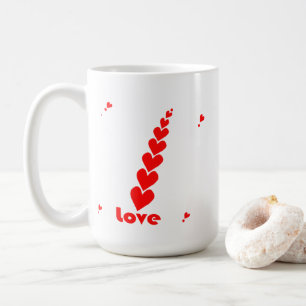 Tasse de café et de thé pour la Saint-Valentin pou