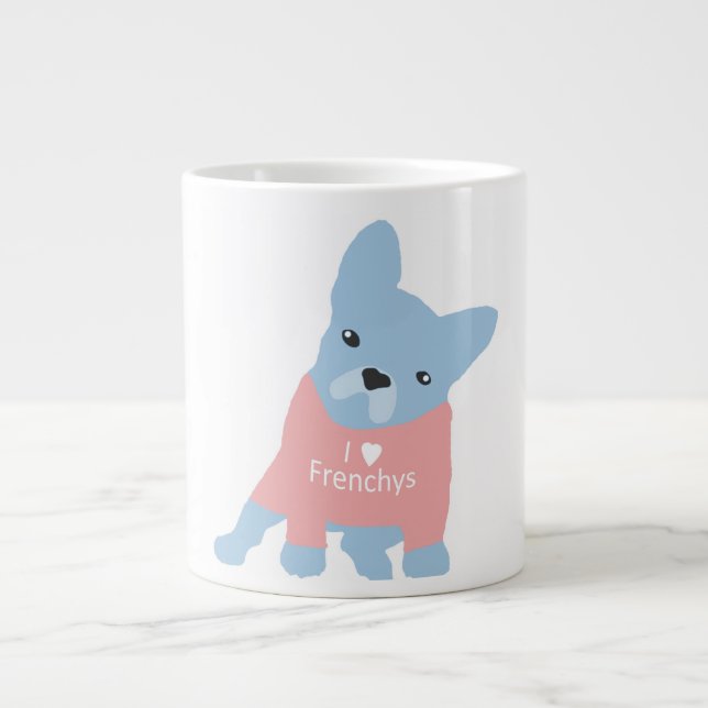 Tasse de café express de bouledogue français (Devant)