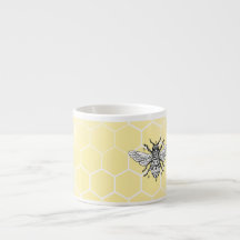 Tasse de café express de la reine des abeilles |