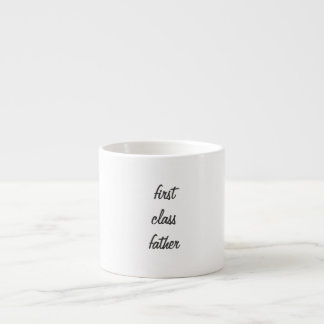 Tasse de café express de père de première classe