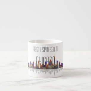 Tasse de café express d'horizon de Chicago