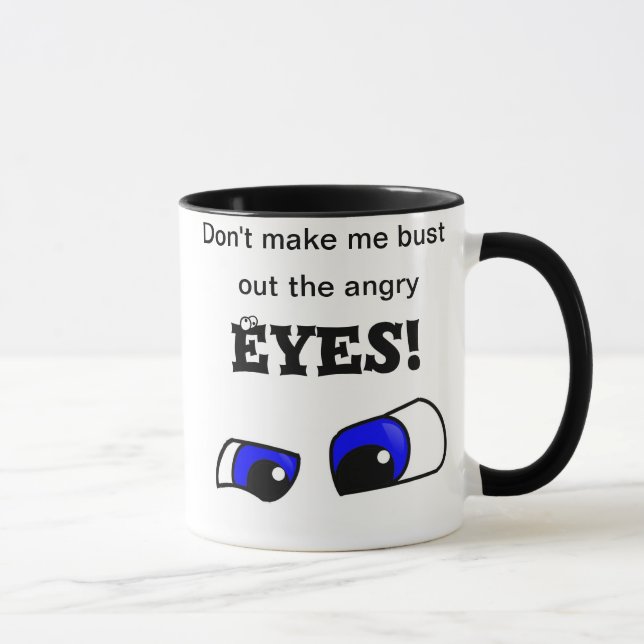 Tasse de café fâchée de sonnerie de yeux (Droite)