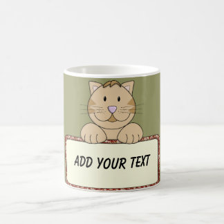 Tasse de café faite sur commande de chat des