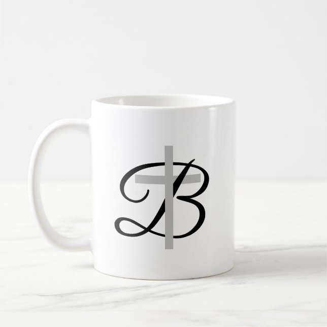 Tasse de café faite sur commande de monogramme (Gauche)