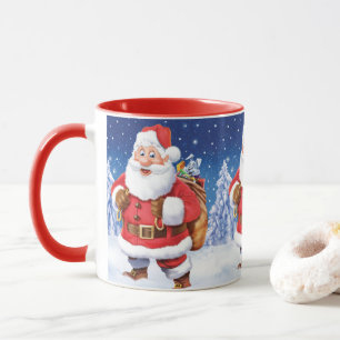 Tasse de café faite sur commande de Noël, Santa