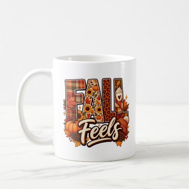 Tasse de café Feel Fall | Tasse de Pumpkin Spice   (Gauche)