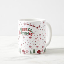 Tasse de café festive pour les fêtes de fin d'anné