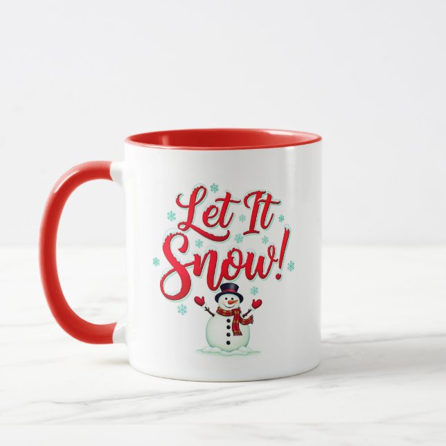Tasse de café festive « Qu'il neige ! » (Gauche)