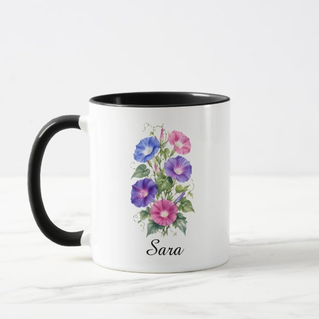 Tasse de café Fleur de naissance Morning Glory de  (Gauche)