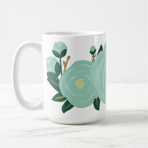 Tasse de café florale