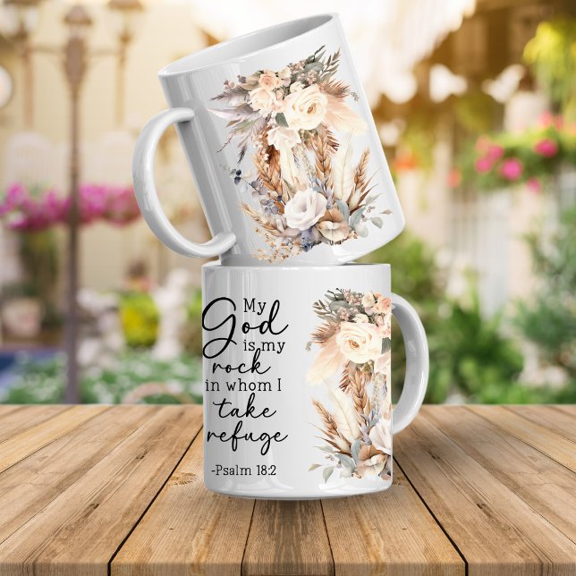 Tasse de café florale avec verset biblique (Bible verse floral mugs that are inspirational faith scriptures that will encourage and inspire you)