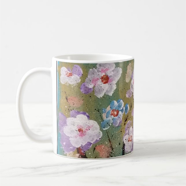Tasse de café florale de ressort (Gauche)