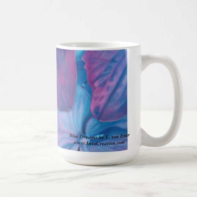 Tasse de café florale - hortensia (Droite)