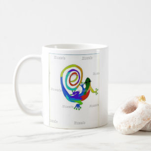Tasse de café folle du lézard de Doug