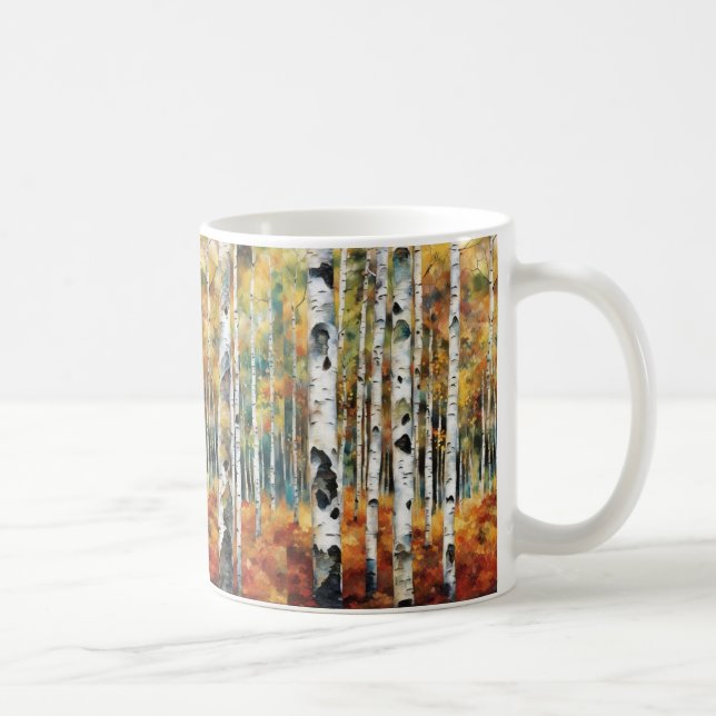Tasse de café Forêt de bouleaux (Droite)