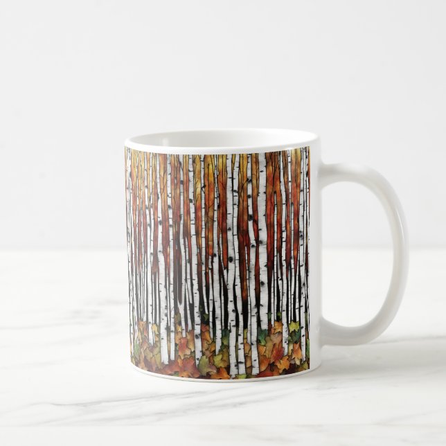 Tasse de café Forêt de bouleaux (Droite)