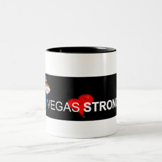 Tasse de café forte de ton du noir deux de Vegas