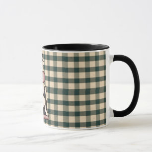 Tasse de café française de vache à pays