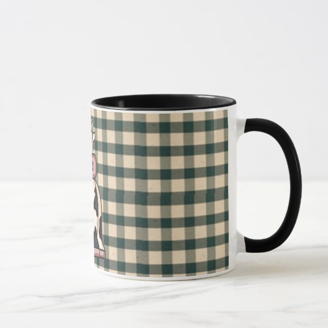 Tasse de café française de vache à pays (Droite)