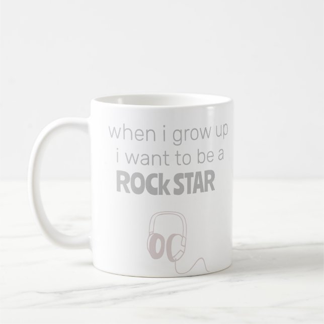 Tasse de café Future Rock Star (Gauche)